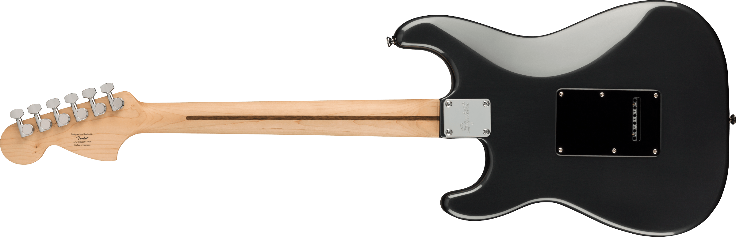 Squier Elektrinės gitaros komplektas Fender Affinity Strat HSS + Frontman 15G, anglies spalva