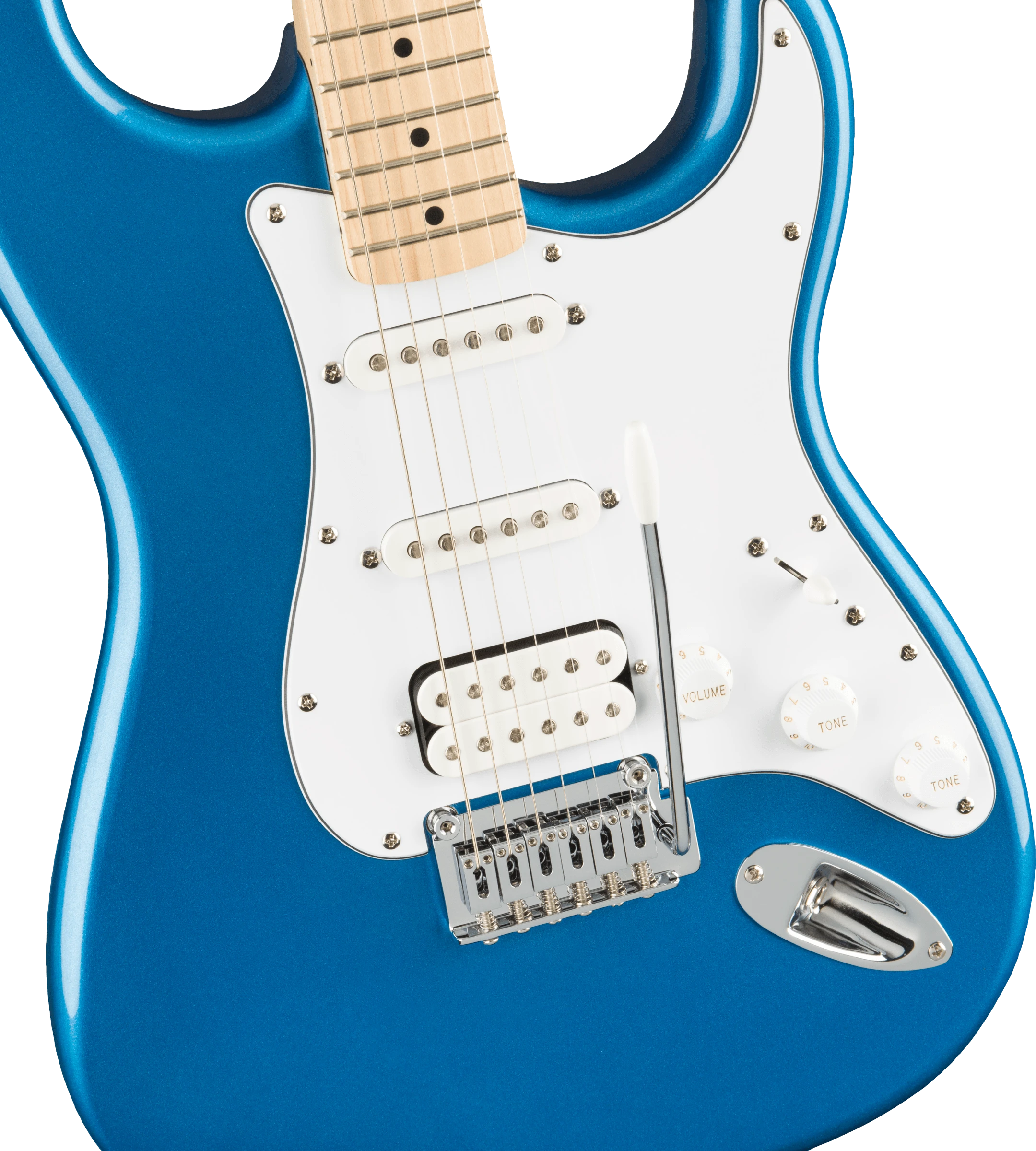Squier Elektrinės gitaros komplektas Fender Affinity Strat HSS + Frontman 15G, mėlyna