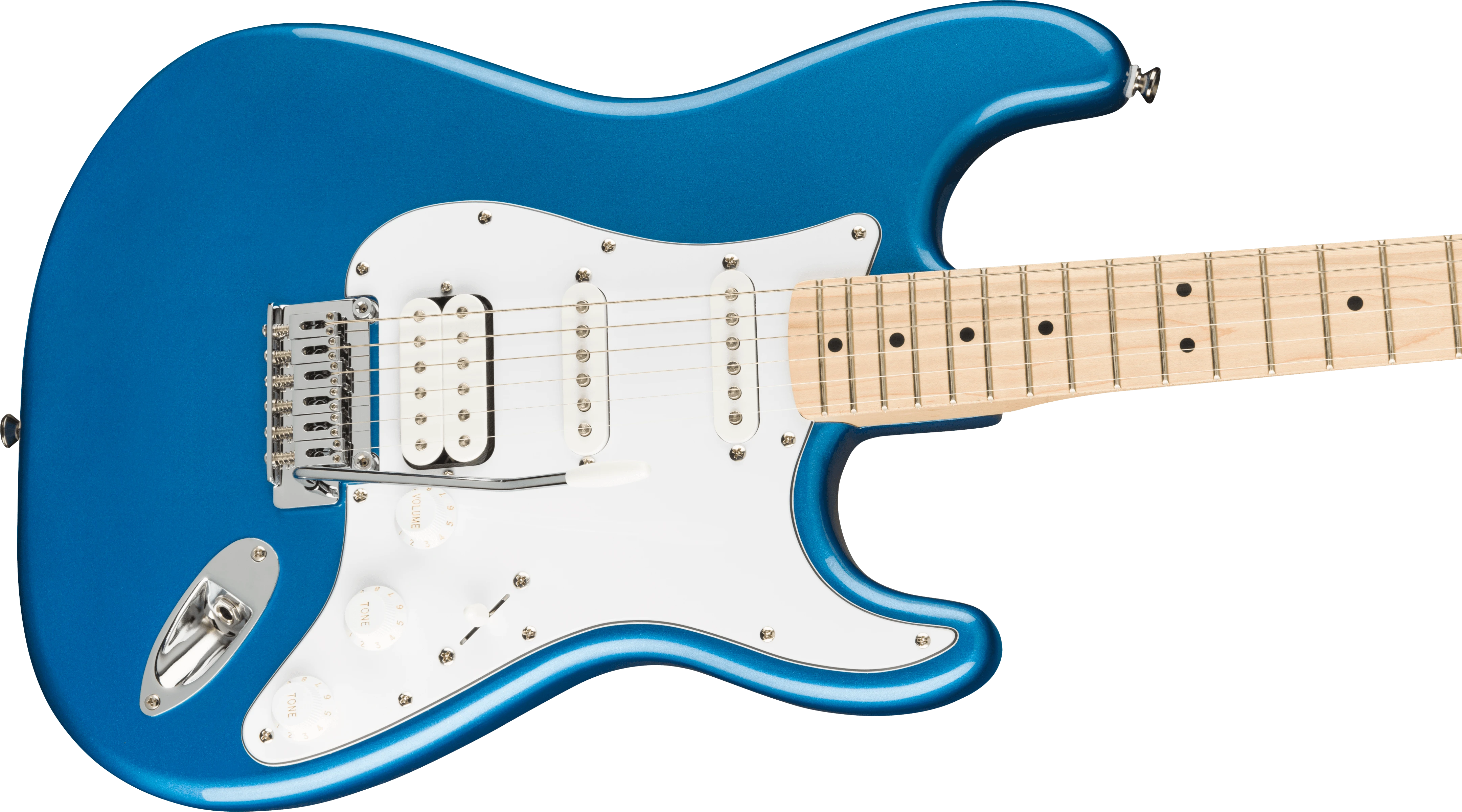 Squier Elektrinės gitaros komplektas Fender Affinity Strat HSS + Frontman 15G, mėlyna