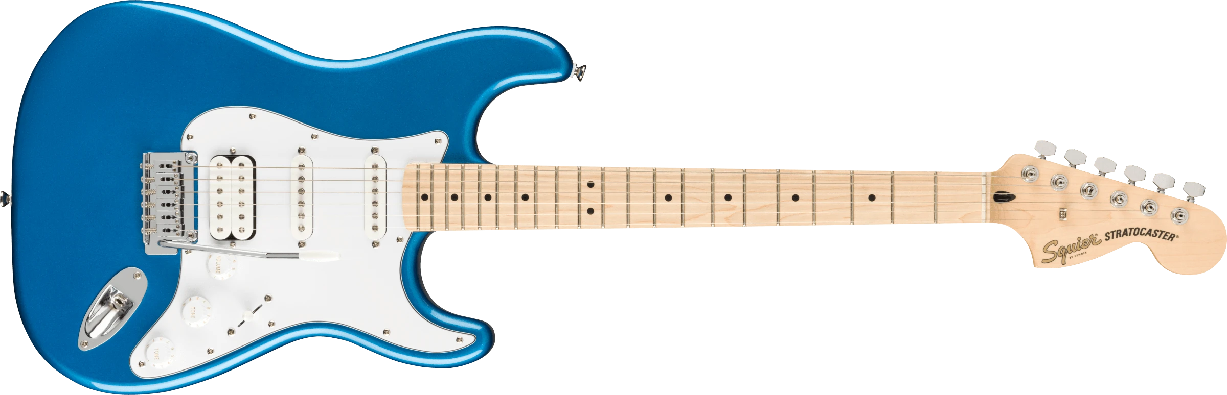 Squier Elektrinės gitaros komplektas Fender Affinity Strat HSS + Frontman 15G, mėlyna