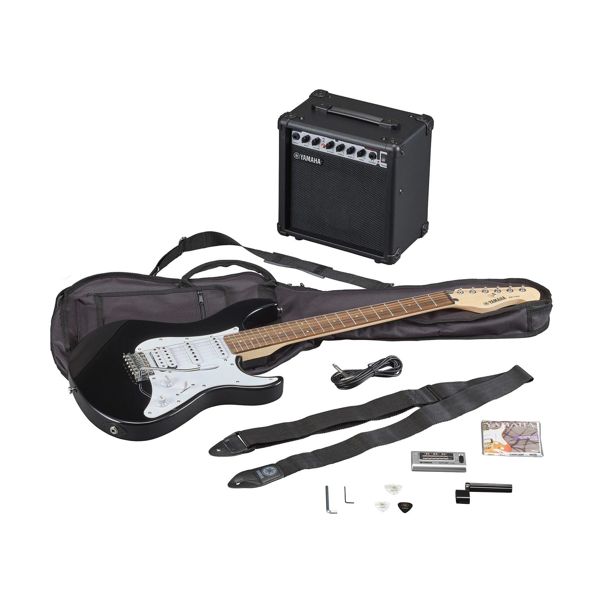 Elektrinės gitaros komplektas Yamaha EG112GPII juoda