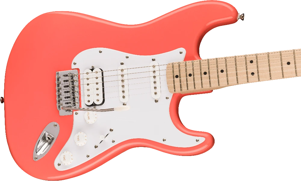 Elektrinė gitara Fender Squier Sonic Stratocaster HSS, Taičio koralas