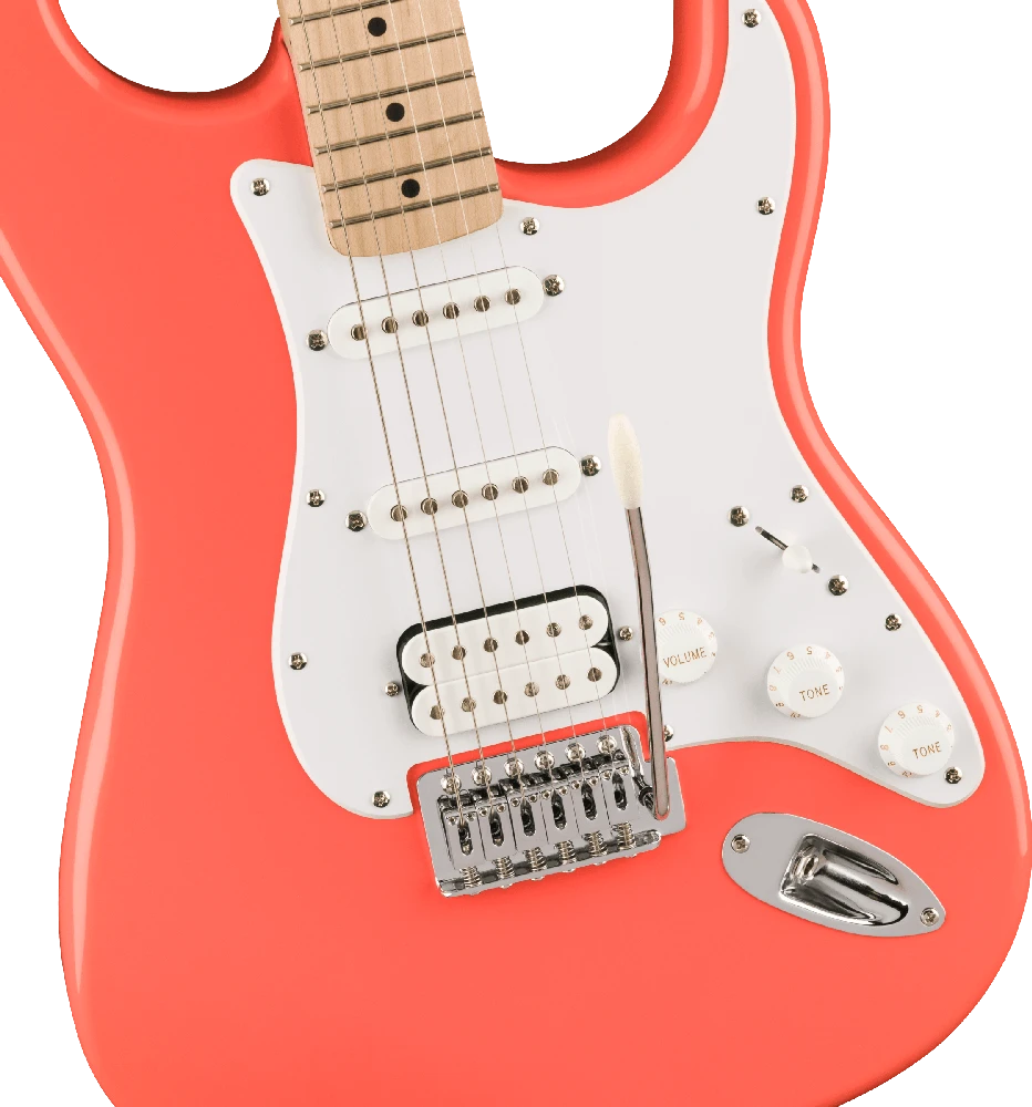 Elektrinė gitara Fender Squier Sonic Stratocaster HSS, Taičio koralas