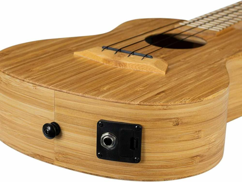 Elektro-akustinė koncertinė ukulelė Cascha Bamboo Natural HH 2313E