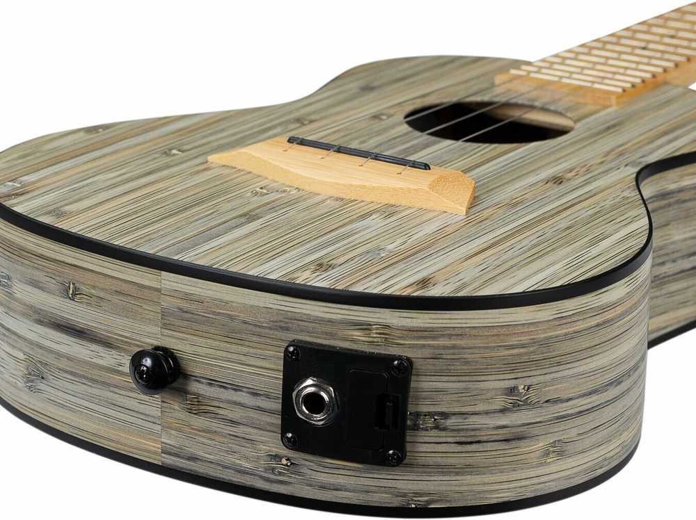 Elektro-akustinė Soprano ukulelė Cascha Bamboo Graphite HH 2315E