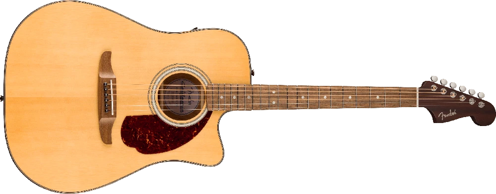 Elektroakustinė gitara Fender California Deluxe Redondo CE natūralaus medžio
