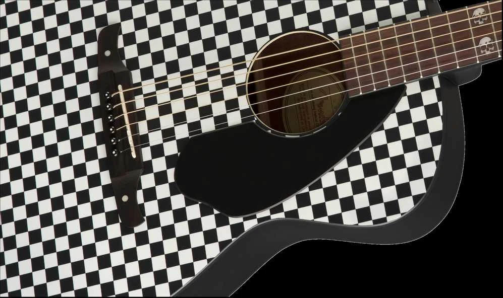 Elektroakustinė gitara Fender Tim Armstrong Hellcat, šachmatinė