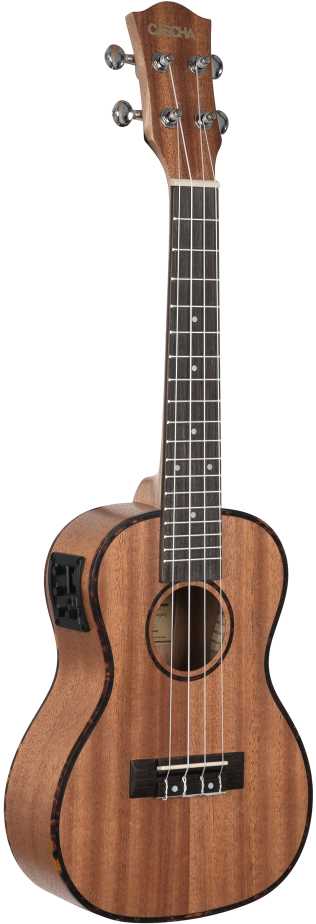 Elektroakustinė koncertinė ukulelė Cascha Mahogany HH 2035E