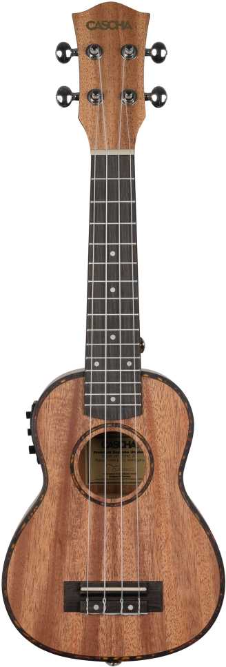 Elektroakustinė soprano ukulelė Cascha Mahogany HH 2026E