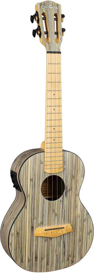 Elektroakustinė tenorinė ukulelė Cascha Bamboo Graphite HH 2317E