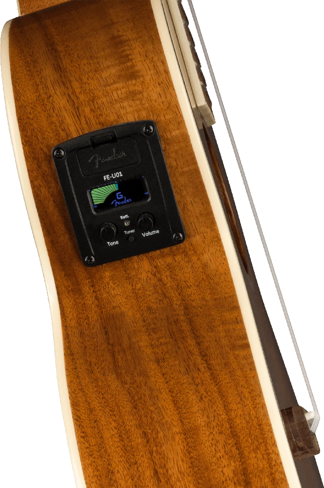Elektroakustinė tenorinė ukulelė Fender Montecito Shaded Edge Burst