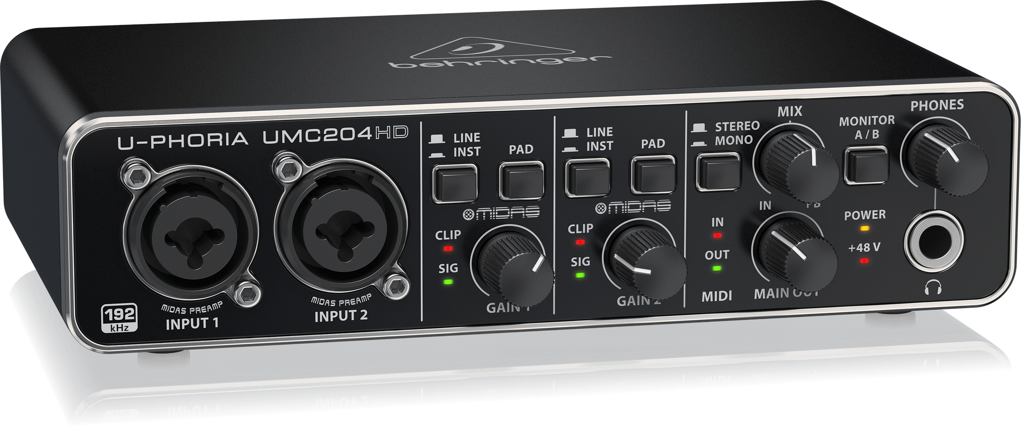 Garso plokštė Behringer UMC204HD