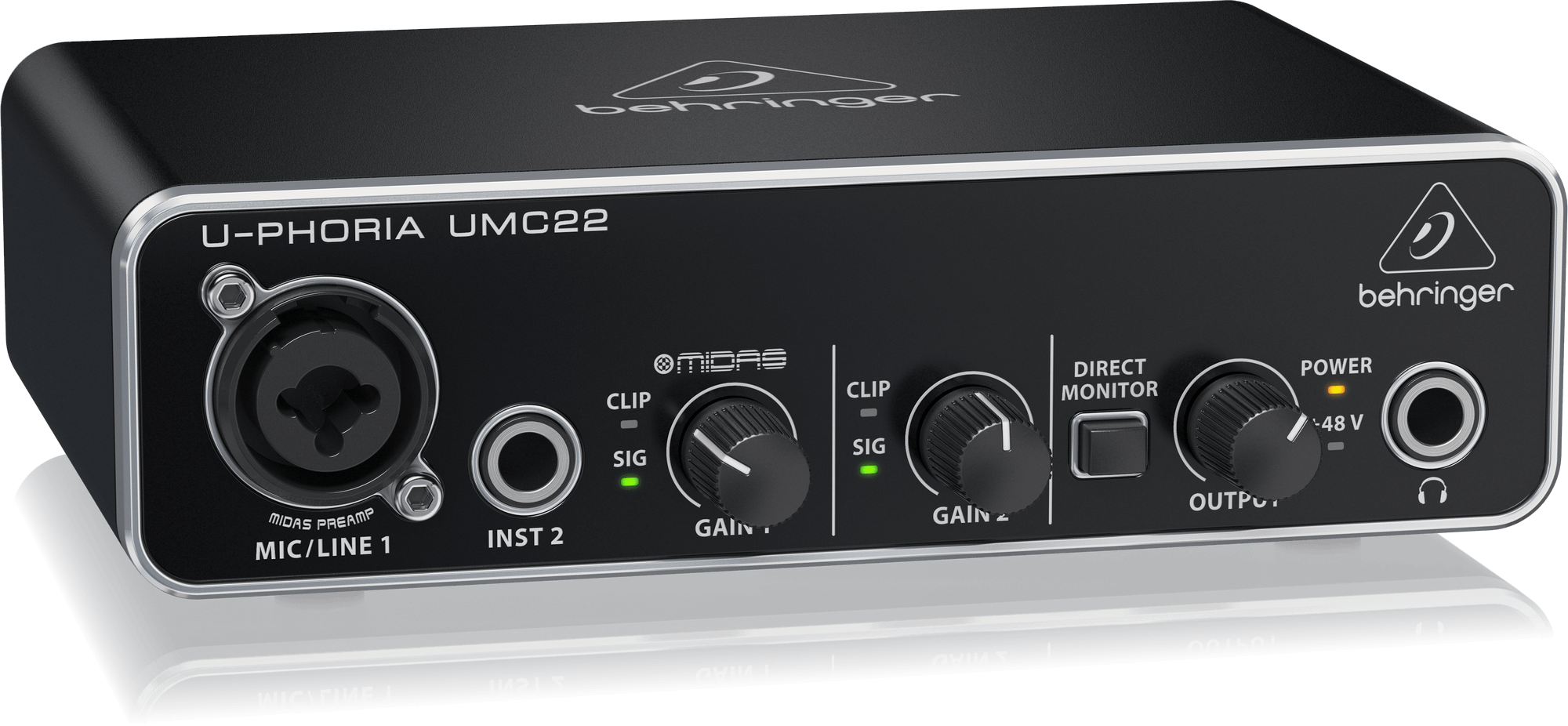 Garso plokštė Behringer UMC22