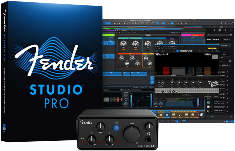 Fender Audiobox GO - USB-C garso sąsaja