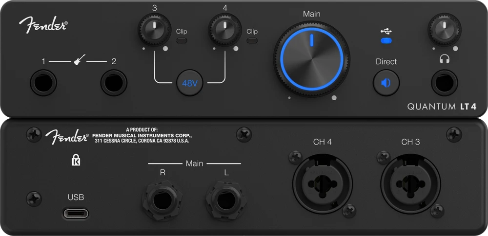 Fender Quantum LT 4 - USB-C audio interface