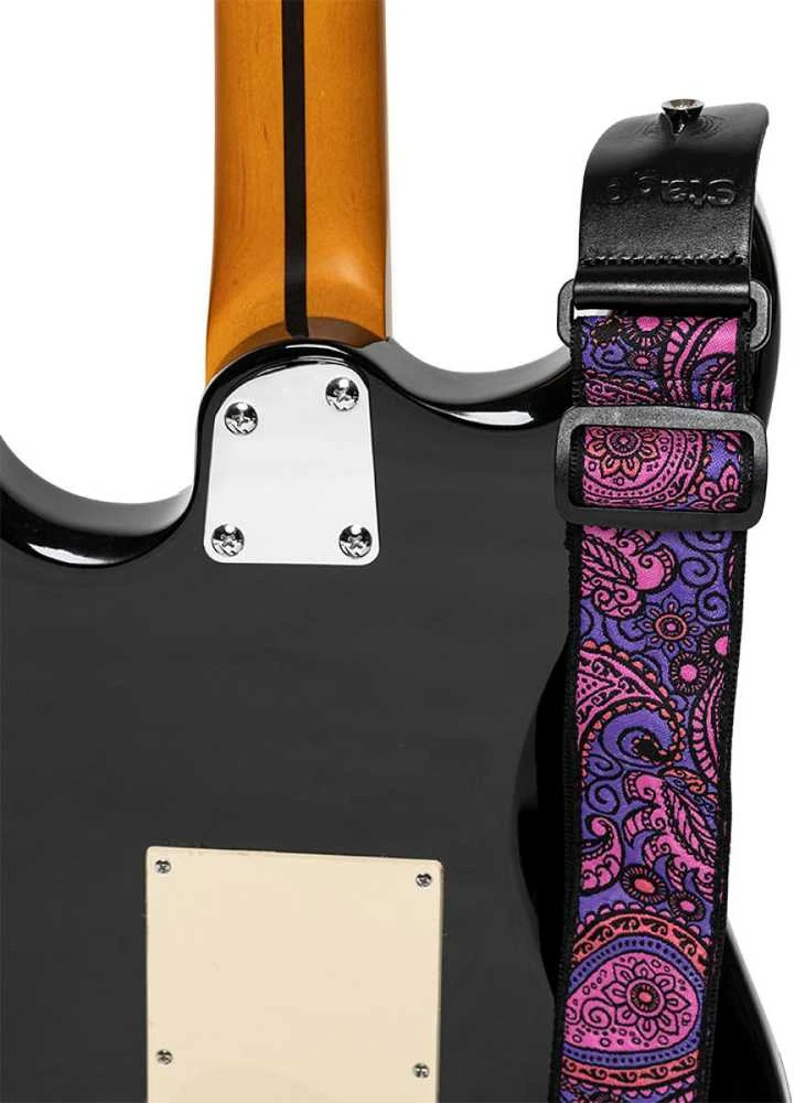 Gitaros diržas Stagg SWO-PSLY 1 PNK