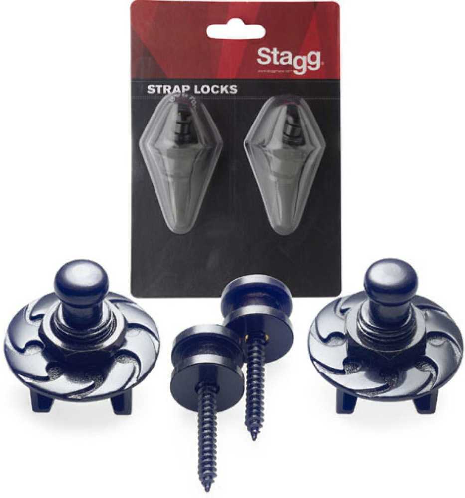 Gitaros diržo laikiklis Stagg SSL1 BK