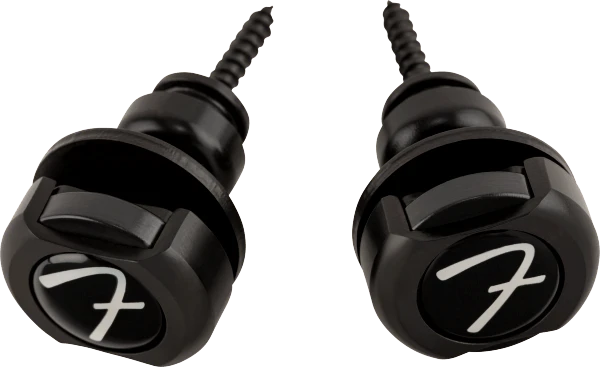 Gitaros diržo užraktai Fender Infinity Locks juodi
