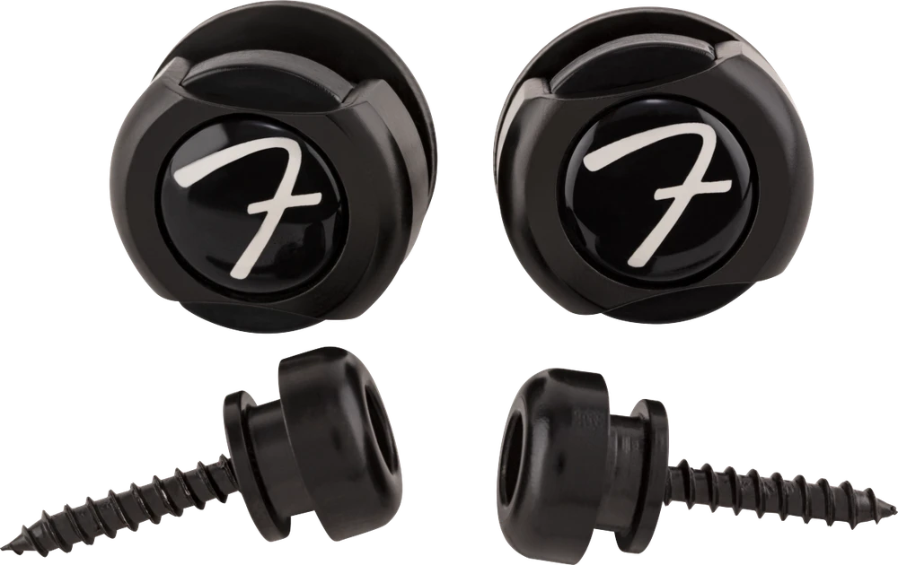 Gitaros diržo užraktai Fender Infinity Locks juodi