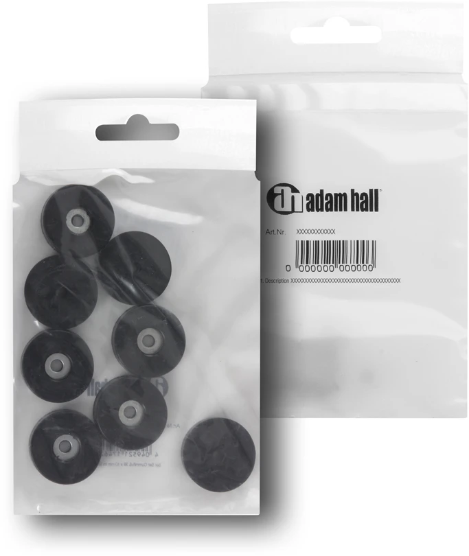 Guminės kojelės Adam Hall 4906 M8 AH 38 x 10 mm