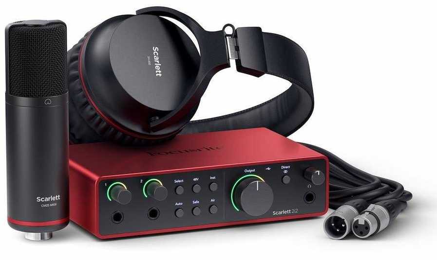 Įrašų kūrimo komplektas Focusrite Scarlett 2i2 Studio 4th Gen