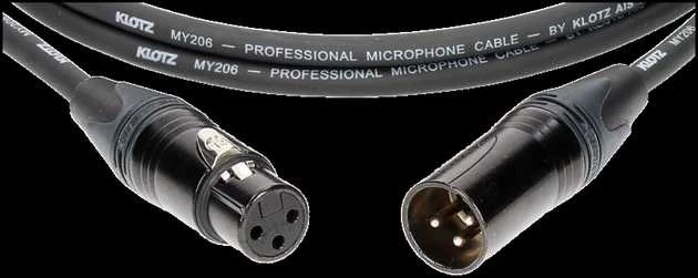 Kabelis mikrofonui Klotz M1FM1N0500, 5m., juodas