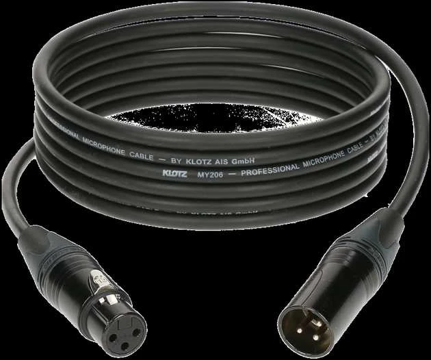 Kabelis mikrofonui Klotz M1FM1N0500, 5m., juodas