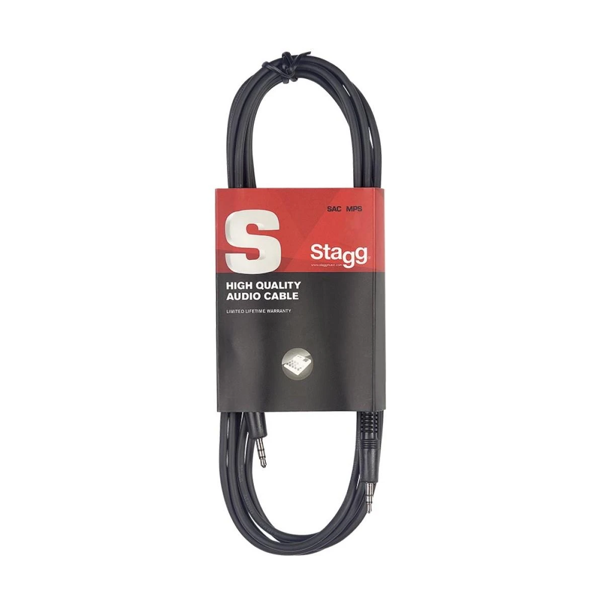 Kabelis Stagg 3.5mm Jack - 3.5mm Jack 1 m