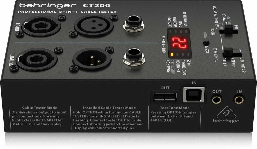 Kabelių testeris Behringer CT200