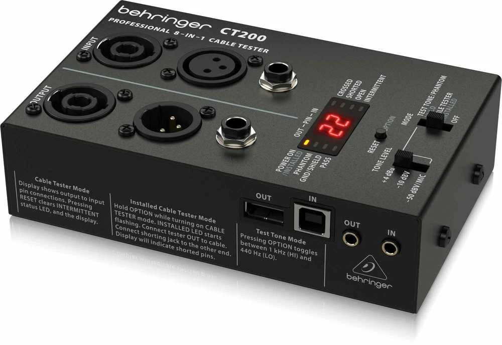 Kabelių testeris Behringer CT200