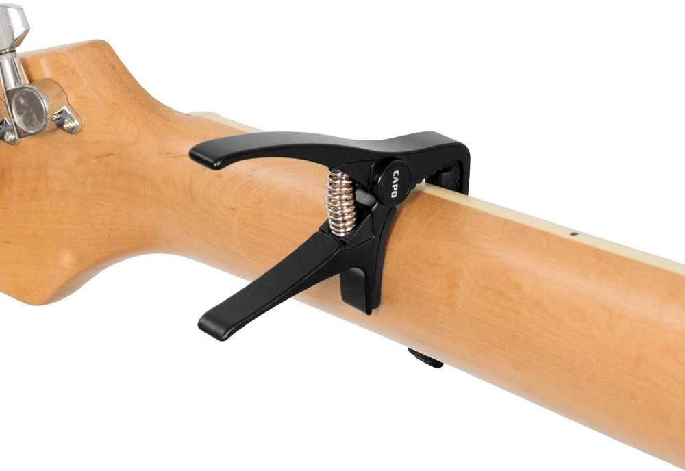 Kapodasteris akustinei/elektrinei gitarai Cascha HH 2037 juodas