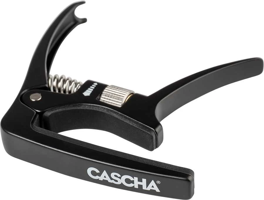 Kapodasteris akustinei/elektrinei gitaroms Cascha CACP3A, juodas
