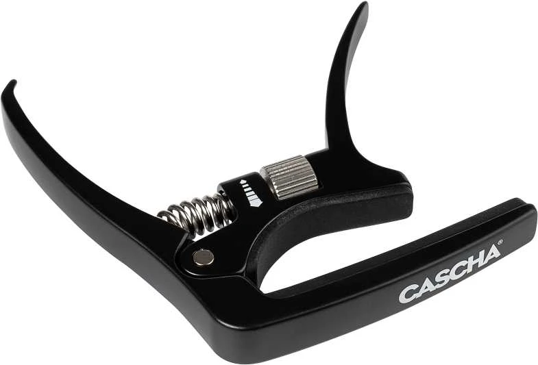 Kapodasteris akustinei/elektrinei gitaroms Cascha CACP3A, juodas