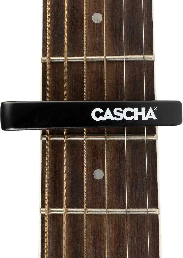 Kapodasteris akustinei/elektrinei gitaroms Cascha CACP3A, juodas
