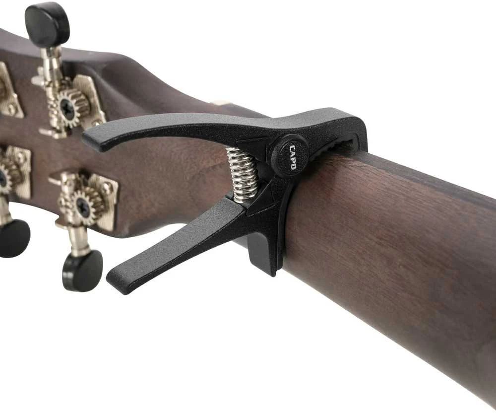 Kapodasteris ukulelei Cascha HH 2281 juodas
