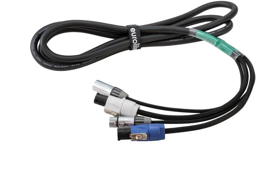 Kombinuotas kabelis Eurolite DMX P-Con/3-pin XLR, 3m