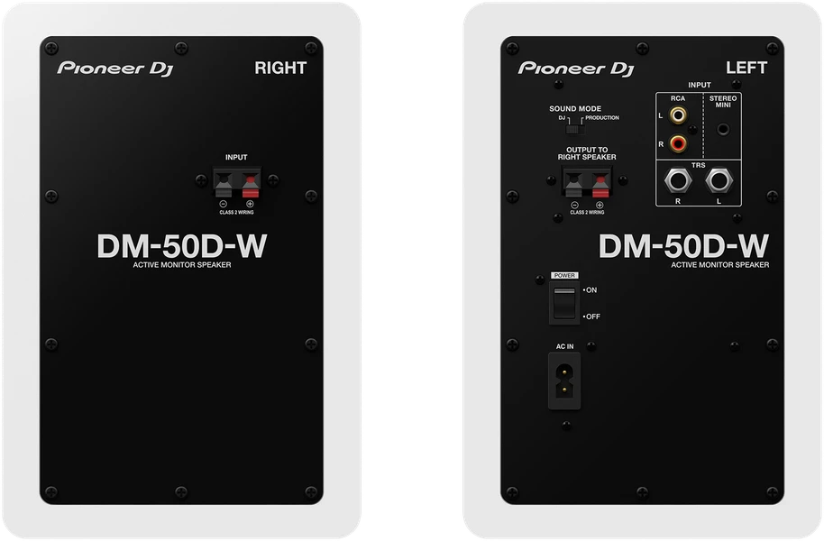 Pioneer DM-50D-W DJ kolonėlės. Baltos, 2 vnt.