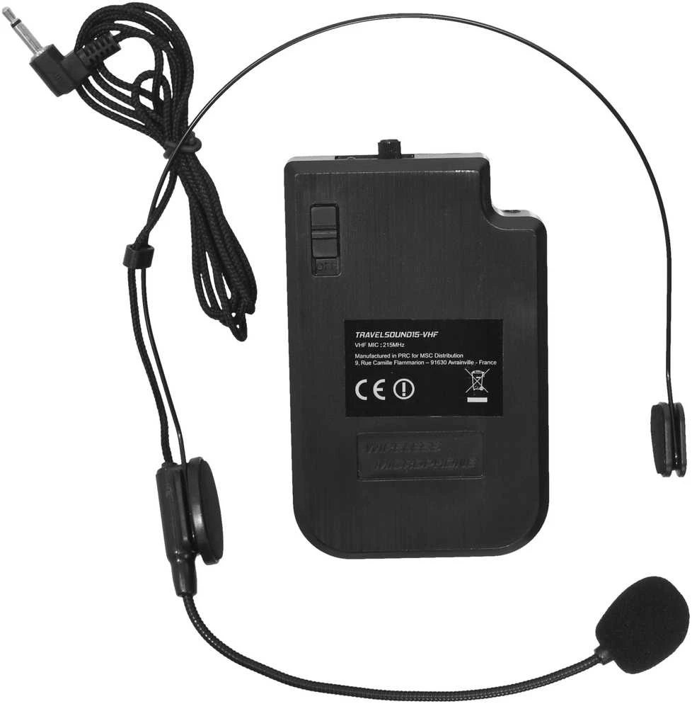 Nešiojama garso sistema BoomTone DJ TRAVELSOUND15-VHF