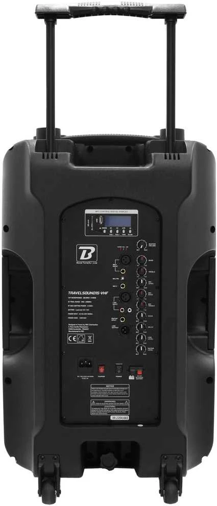 Nešiojama garso sistema BoomTone DJ TRAVELSOUND15-VHF