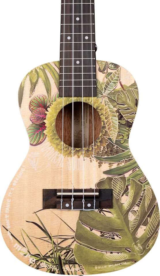 Koncertinė ukulelė Cascha Art Leafy HH 2606