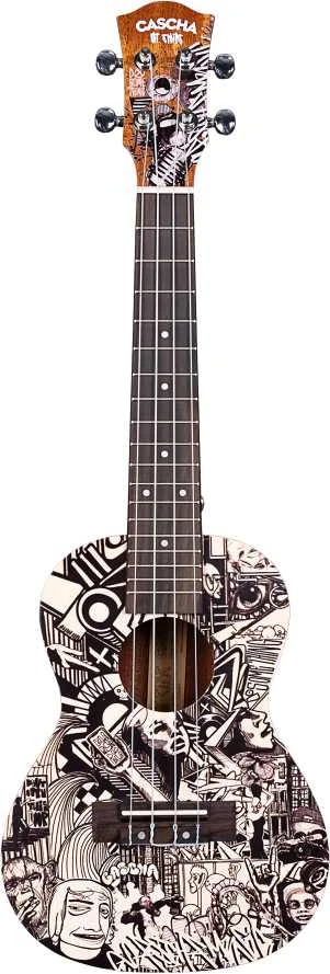 Koncertinė ukulelė Cascha Art Sketch HH 2605