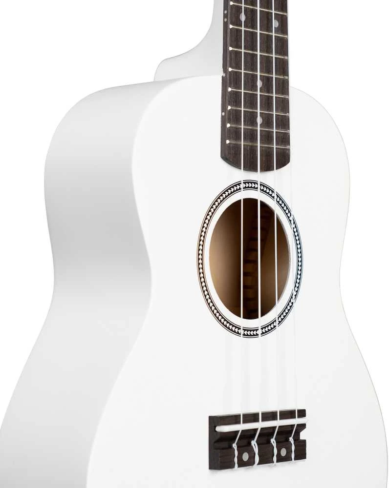 Koncertinė ukulelė Cascha Linden balta CUC106