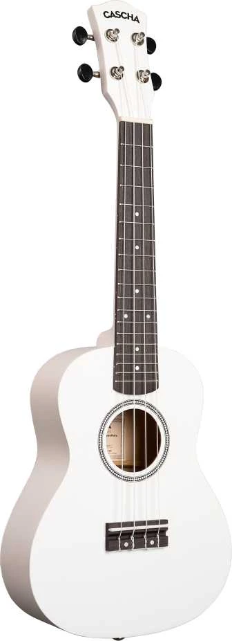 Koncertinė ukulelė Cascha Linden balta CUC106