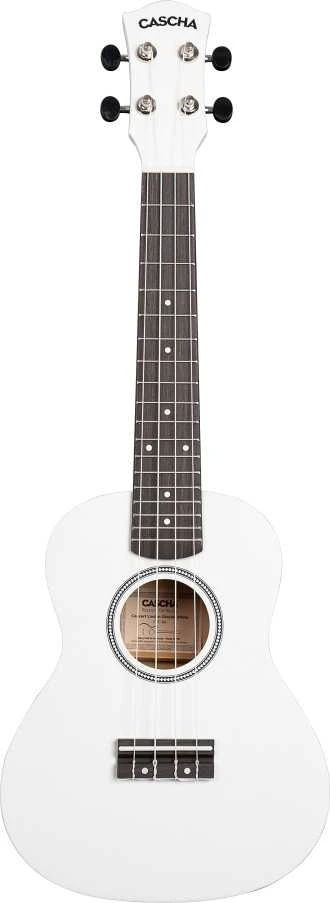 Koncertinė ukulelė Cascha Linden balta CUC106