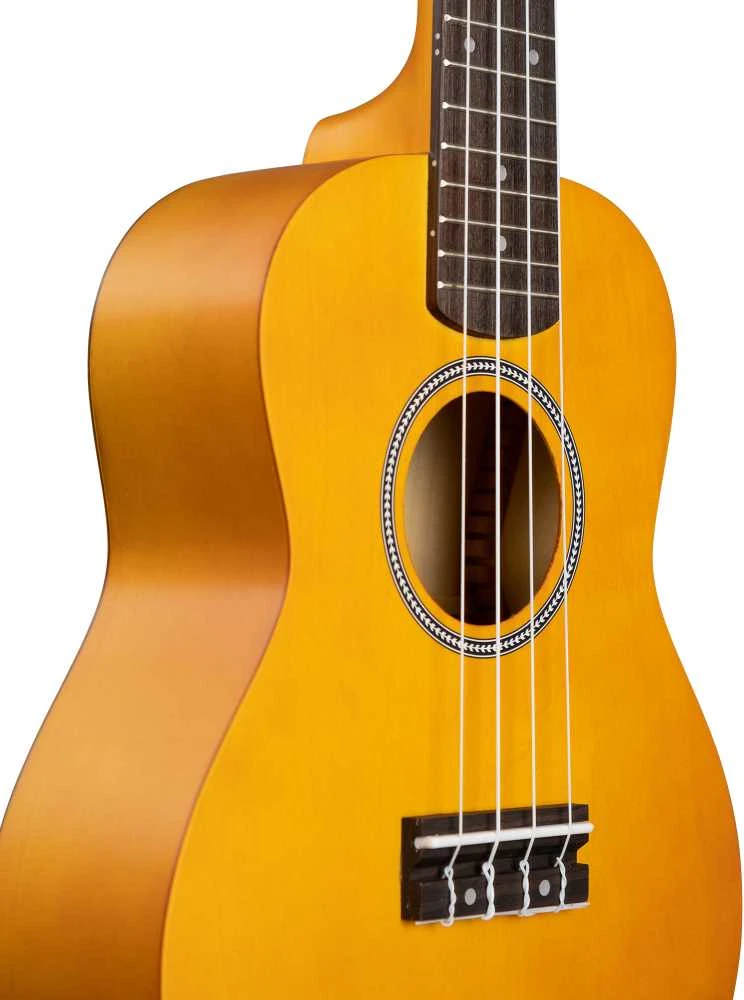 Koncertinė ukulelė Cascha Linden geltona CUC105