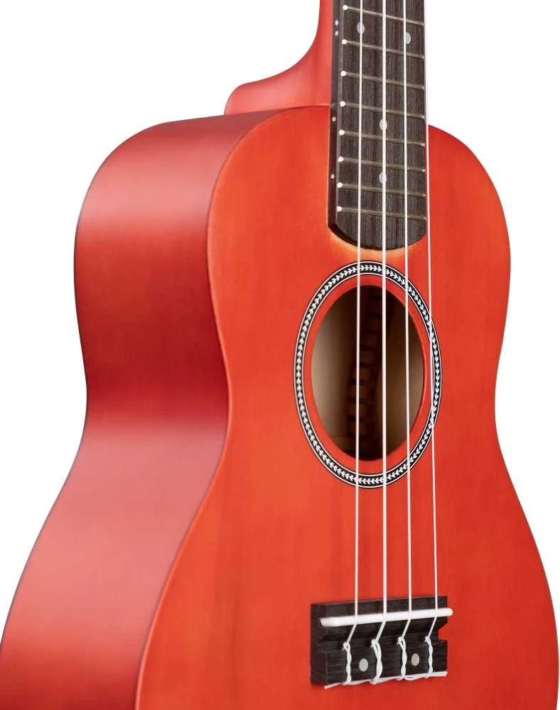 Koncertinė ukulelė Cascha Linden raudona CUC102
