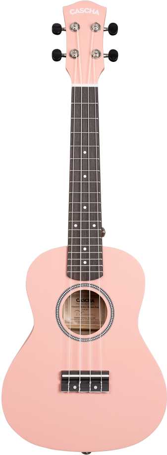Koncertinė ukulelė Cascha Linden rožinė CUC107