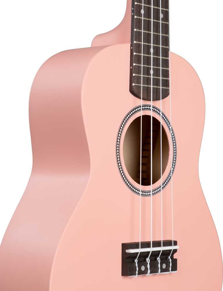 Koncertinė ukulelė Cascha Linden rožinė CUC107