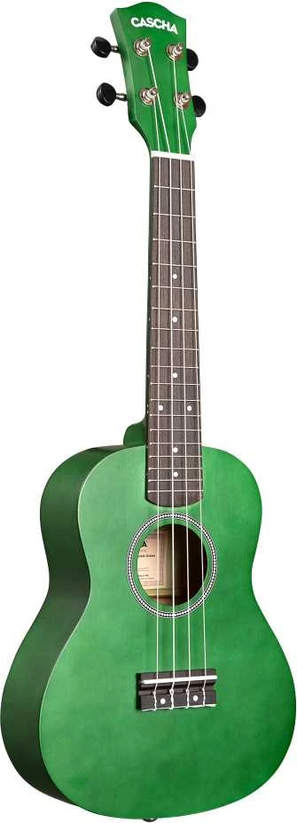 Koncertinė ukulelė Cascha Linden žalia CUC104