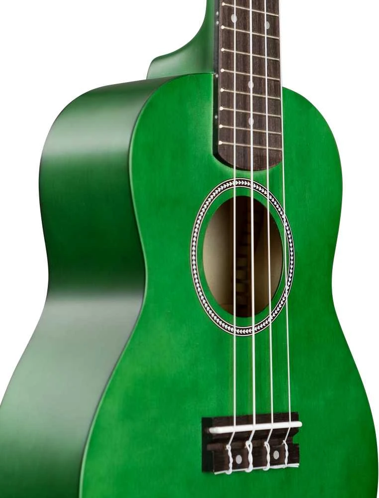 Koncertinė ukulelė Cascha Linden žalia CUC104